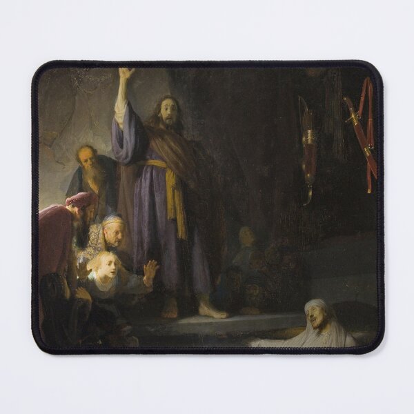 Item preview, The Raising of Lazarus | Rembrandt | 1632 Baroque Biblical Art designed and sold by CJET.