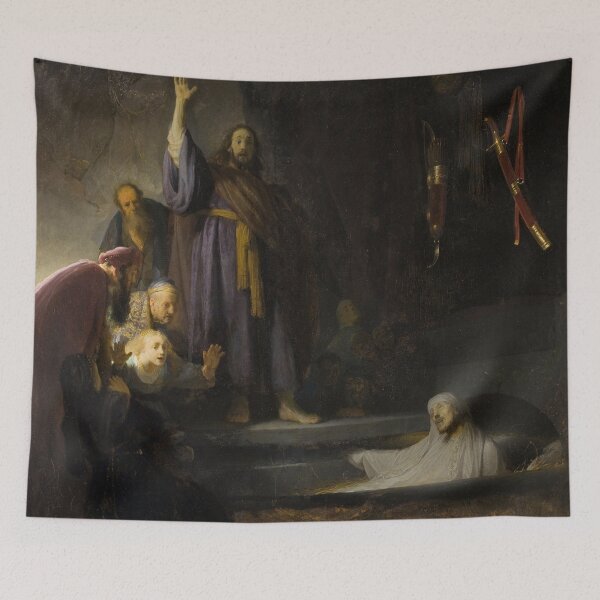 Artikelvorschau, Die Auferweckung des Lazarus | Rembrandt | 1632 Barocke biblische Kunst entworfen und verkauft von CJET.