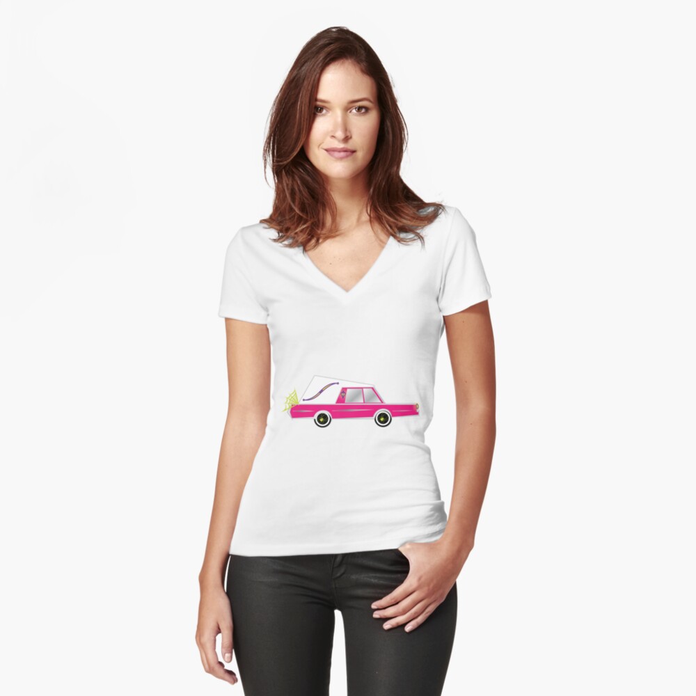 Item preview, Fitted V-Neck T-Shirt designed and sold by HearseMerch.