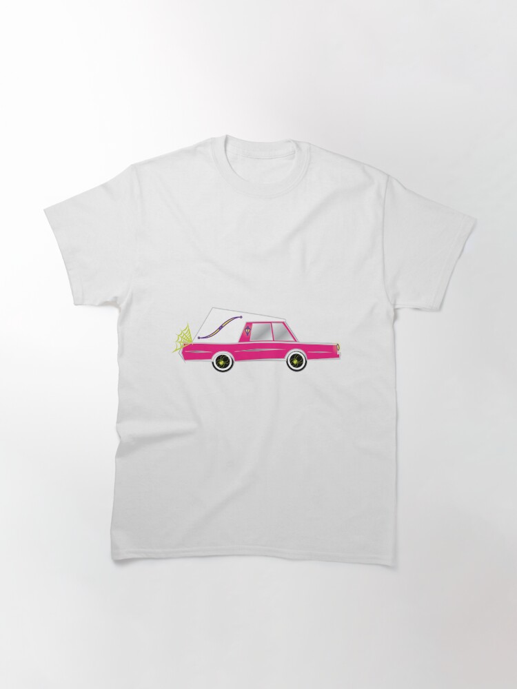 Thumbnail 3 of 7, Classic T-Shirt, Pink Spider Hearse designed and sold by HearseMerch.