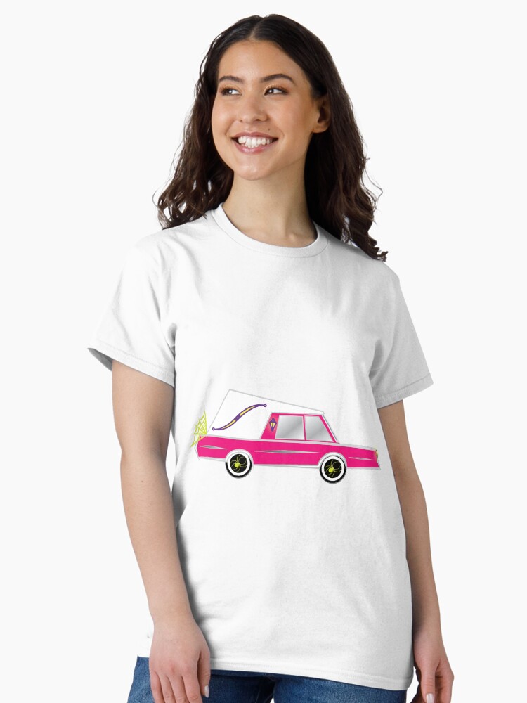 Thumbnail 1 of 7, Classic T-Shirt, Pink Spider Hearse designed and sold by HearseMerch.