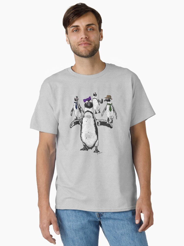 Thumbnail 2 of 7, Classic T-Shirt, Cool Penguin designed and sold by ImagineMeraki.