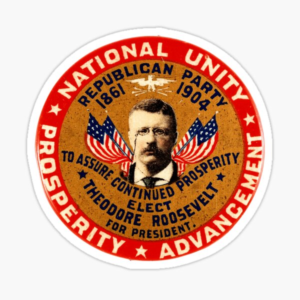Item preview, Theodore Roosevelt for President - 1904 Campaign Button Design designed and sold by Chunga.
