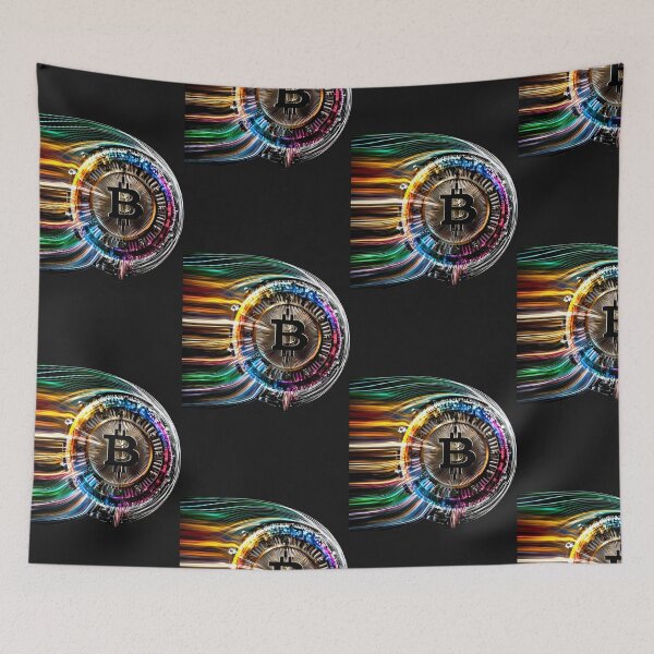 Item preview, Bitcoin logo in motion: An explosion of brilliance and energy. designed and sold by Jhuvel.