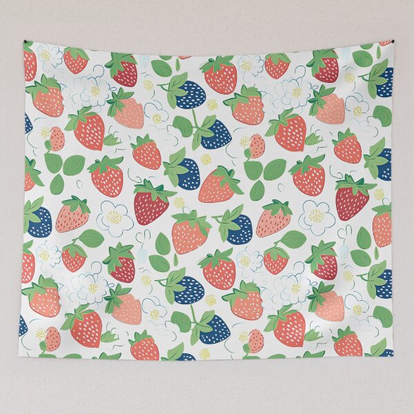Item preview, Colorful Strawberries Fruit Pattern designed and sold by Wonder Of Light.