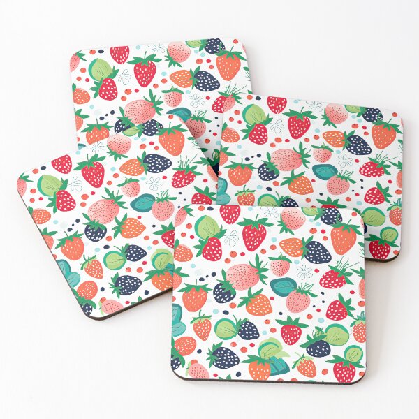 Item preview, Colorful Strawberries Fruit Pattern designed and sold by Wonder Of Light.
