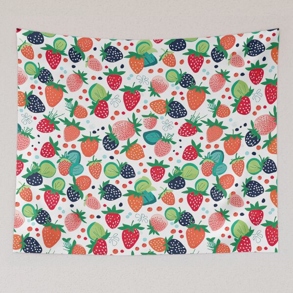 Item preview, Colorful Strawberries Fruit Pattern designed and sold by Wonder Of Light.
