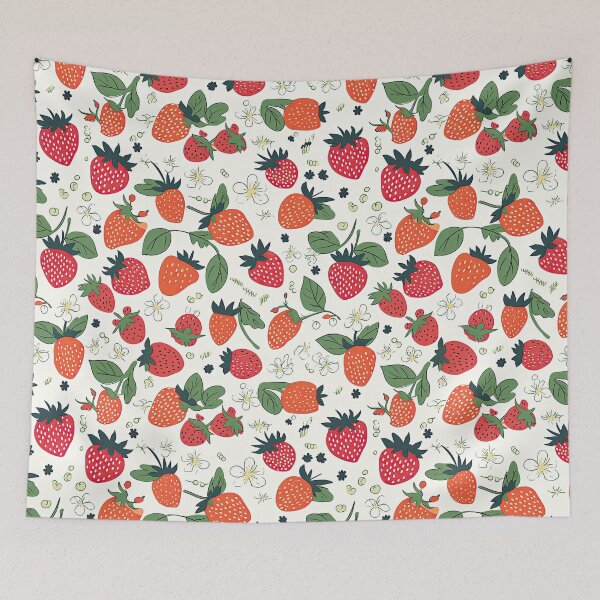 Item preview, Colorful Strawberries Fruit Pattern designed and sold by Wonder Of Light.