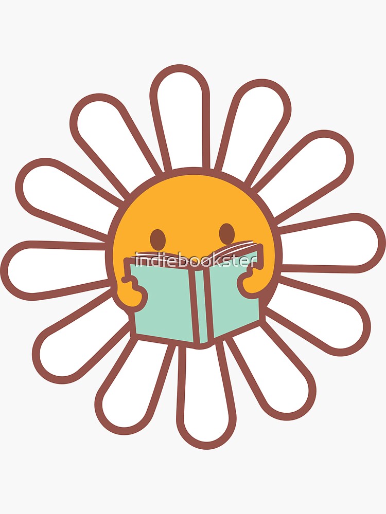 Thumbnail 3 von 3, Sticker, buchstäbliches Gänseblümchen designt und verkauft von indiebookster.