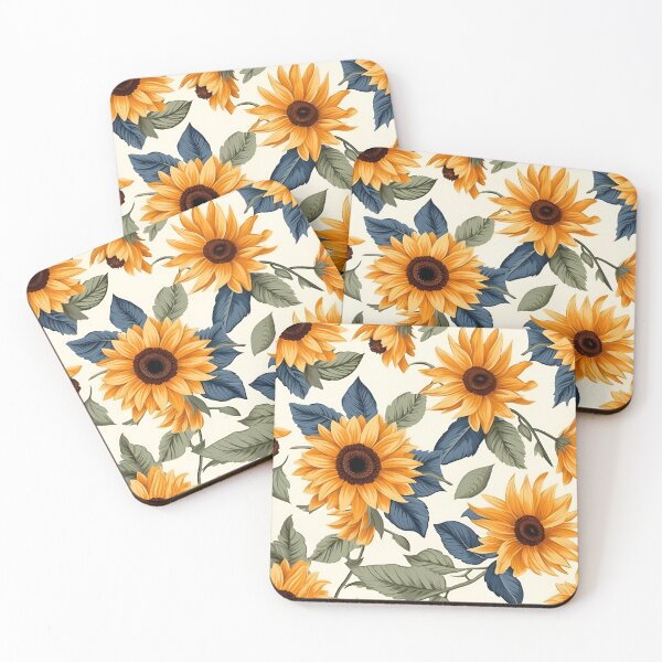 Item preview, Watercolor Cute Summer Sunflowers | Sunflower Inspired By Nature | Pastel Spring Floral Pattern designed and sold by BoredF.