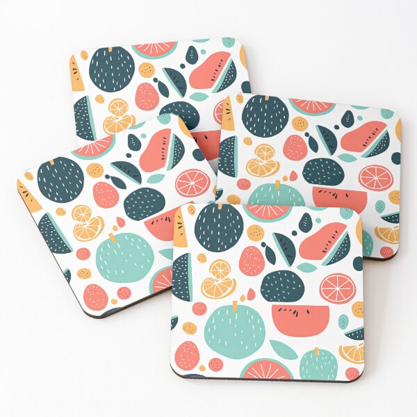 Item preview, Colorful Tropical Fruits Fruit Pattern designed and sold by Wonder Of Light.