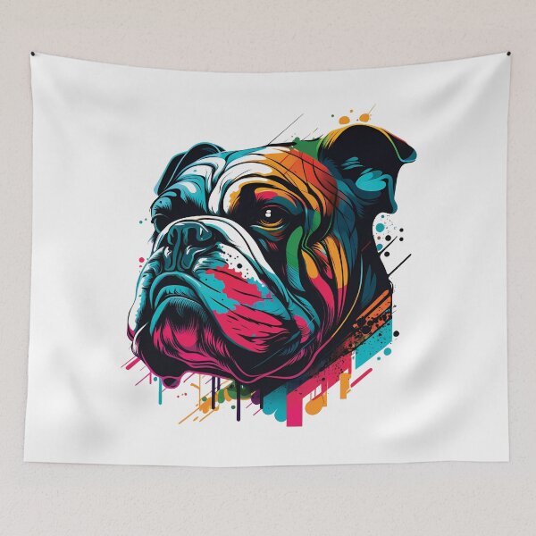 Aperçu de l'œuvre Bulldogs, Gentle Dogs créée et vendue par MVDigitalArt.
