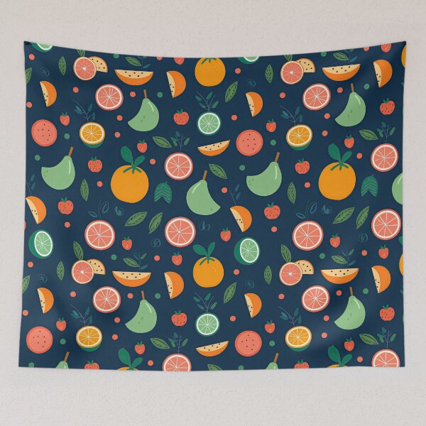 Item preview, Colorful Tropical Fruits Fruit Pattern designed and sold by Wonder Of Light.