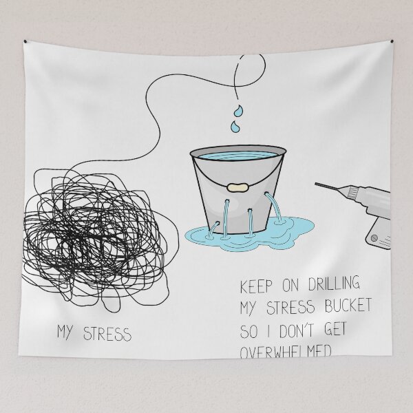 Item preview, Mental health awareness - stress relieve creative concept designed and sold by SooperYela.