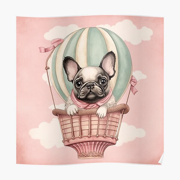 Frenchie the Flying Pooch Poster