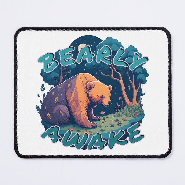 Item preview, Sleeping Bear in the Forest - Bearly Awake designed and sold by Beyond-Summit.