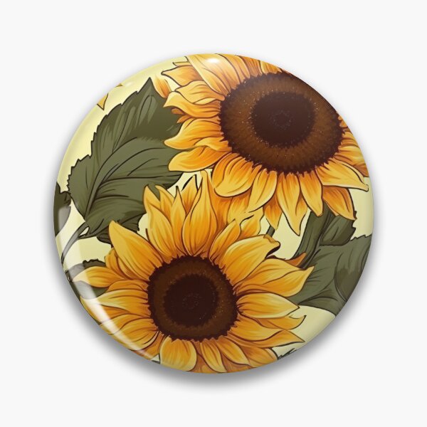 Aperçu de l'œuvre Esthétique de tournesol jaune printanier | Tournesol Enthousiaste | Tournesol pastel inspiré de la nature créée et vendue par BoredF.