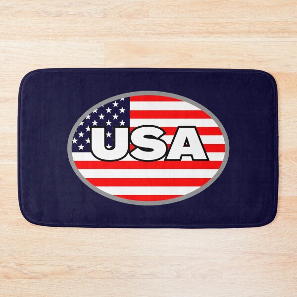 Item preview, USA Flag Oval 4th of July High Contrast American Flag  designed and sold by Sunshine-Dreams.