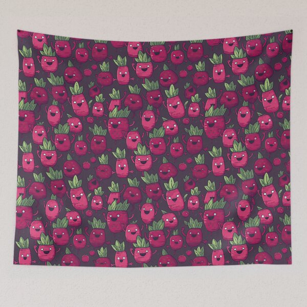 Item preview, Cute funny cartoon beet pattern designed and sold by Pinkbirdie.