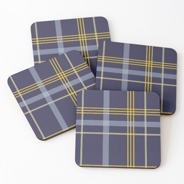 Item preview, Blue Yellow Beige tartan, Blues,Blue Jackets, blue wall, Redbubble designed and sold by bubbley2021.