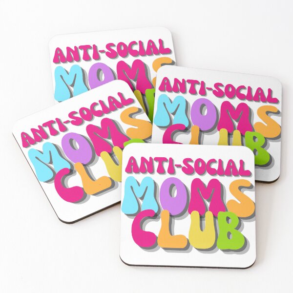 Item preview, Anti-Social Moms Club designed and sold by juliaplusgents.