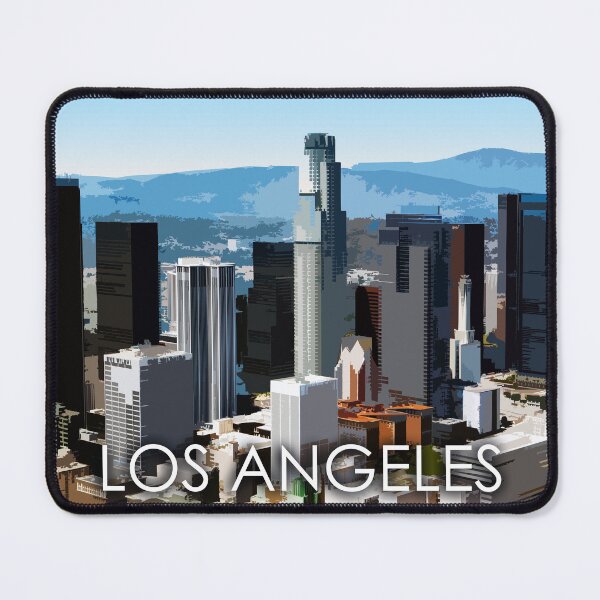 Item preview, Downtown Los Angeles Skyline USA Travel Print designed and sold by summattodraw.