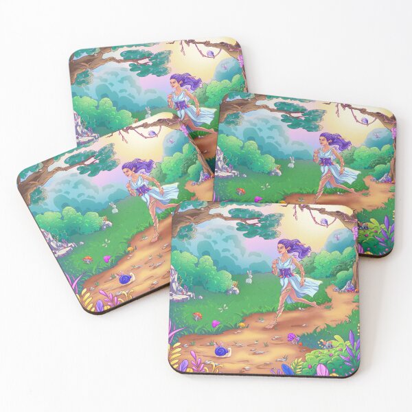 Item preview, Goddess mavka on nature and spring  running in magic forest designed and sold by ElishasArt17.