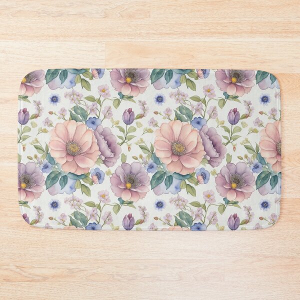 Item preview, Delicate Blooms: A Captivating Watercolor Floral Seamless Pattern designed and sold by CelTopSkinz.
