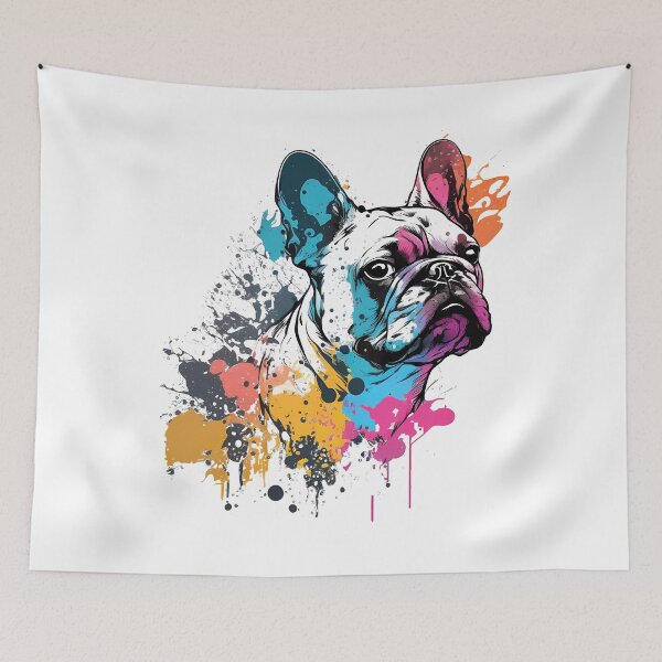 Item preview, French Bulldogs, Friendly Dogs designed and sold by MVDigitalArt.