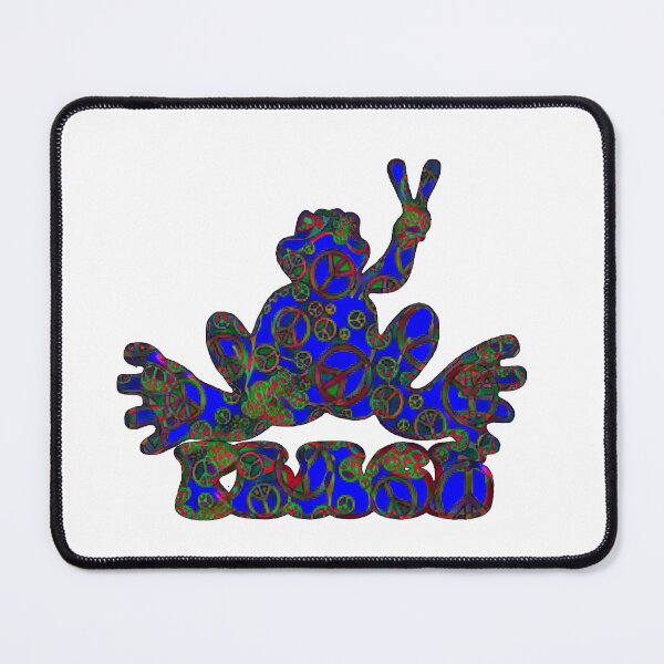 Item preview, Dark Blue Peace Frog with Peace Signs designed and sold by natnat7w.
