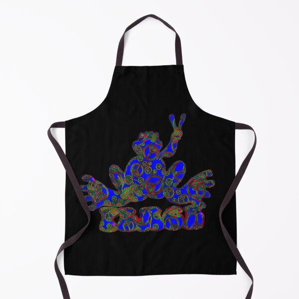 Item preview, Dark Blue Peace Frog with Peace Signs designed and sold by natnat7w.