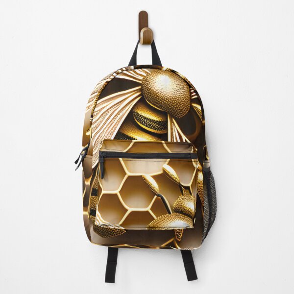 Item preview, Gold bumble bee with honeycomb designed and sold by Inktown.