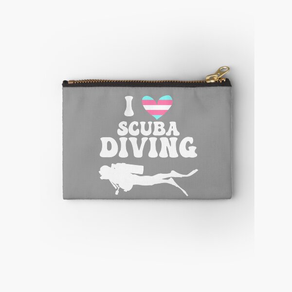 Item preview, I Heart Scuba: Trans Pride (White) designed and sold by Zia Frazier.