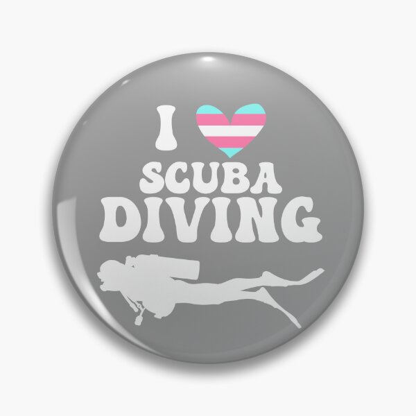 Item preview, I Heart Scuba: Trans Pride (White) designed and sold by Zia Frazier.