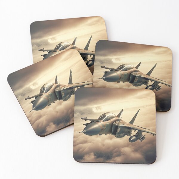 Artikelvorschau, Military Fighter Aircraft Flying Over Clouds entworfen und verkauft von libanmax.