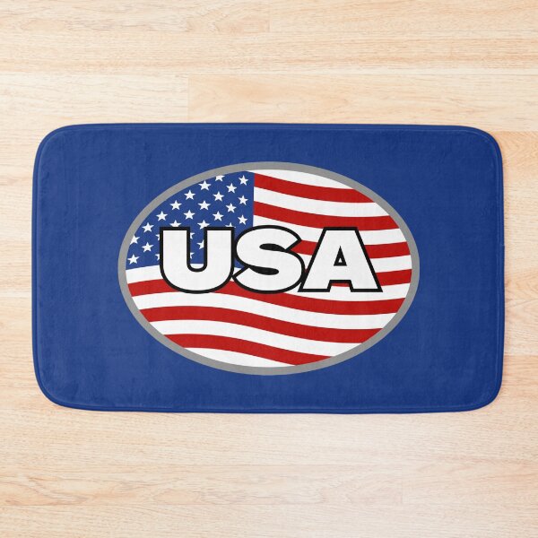 Item preview, USA Flag Oval 4th of July Wavy American Flag  designed and sold by Sunshine-Dreams.