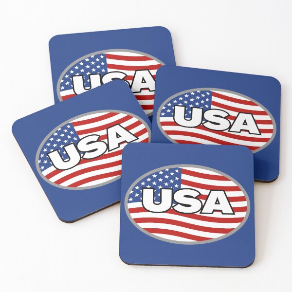 Item preview, USA Flag Oval 4th of July Wavy American Flag  designed and sold by Sunshine-Dreams.