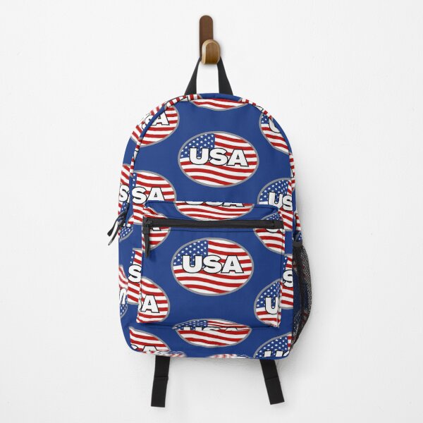 Item preview, USA Flag Oval 4th of July Wavy American Flag  designed and sold by Sunshine-Dreams.