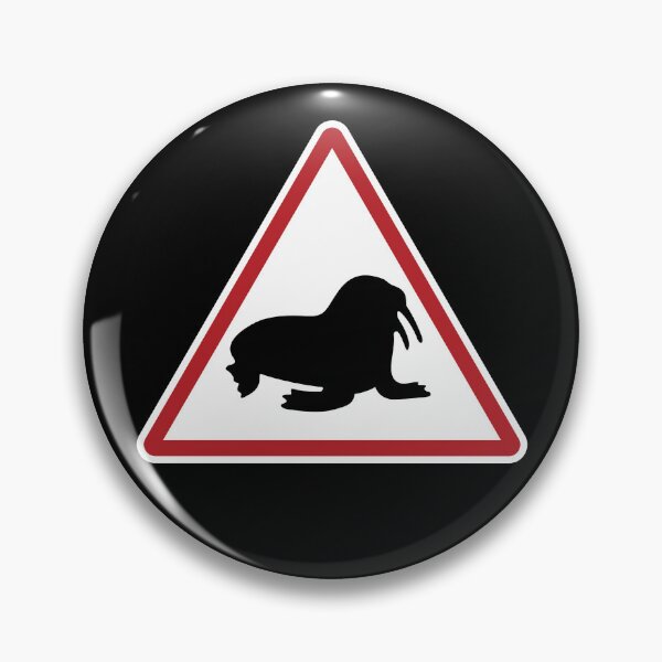 Item preview, Caution Walruses Sign EU designed and sold by twHistory.