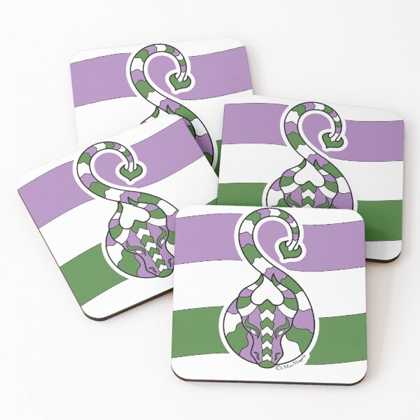 Item preview, Genderqueer Pride Dragon  designed and sold by MizMagpie.