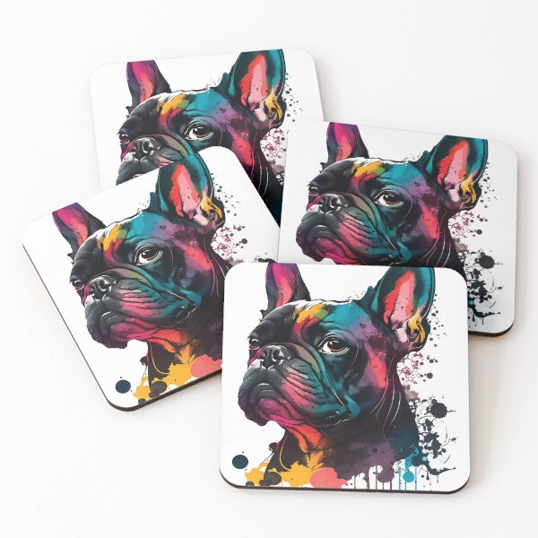 Item preview, French Bulldogs, Small and Friendly Dogs designed and sold by MVDigitalArt.
