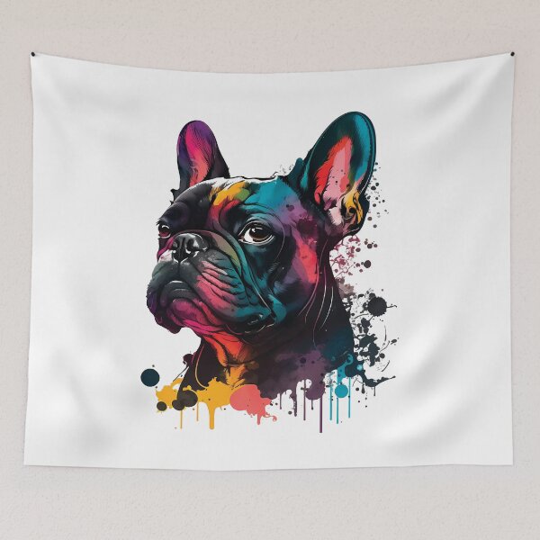 Item preview, French Bulldogs, Small and Friendly Dogs designed and sold by MVDigitalArt.