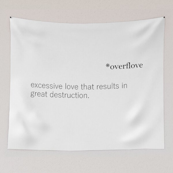 Item preview, overflove | a new word to describe a person with excessive love designed and sold by flaminGo ©.