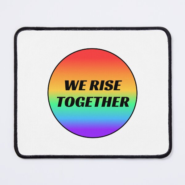 Item preview, We Rise Together LGBT Pride gay rainbow designed and sold by Inspirationmotivation.
