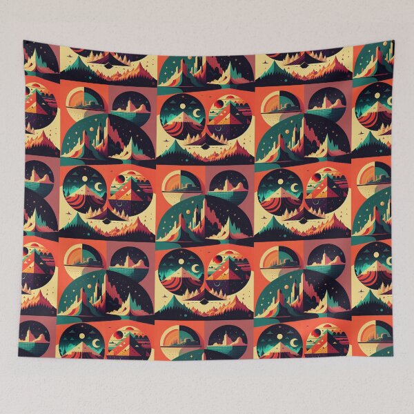 Item preview, Futuristic Landscape designed and sold by clamentine.