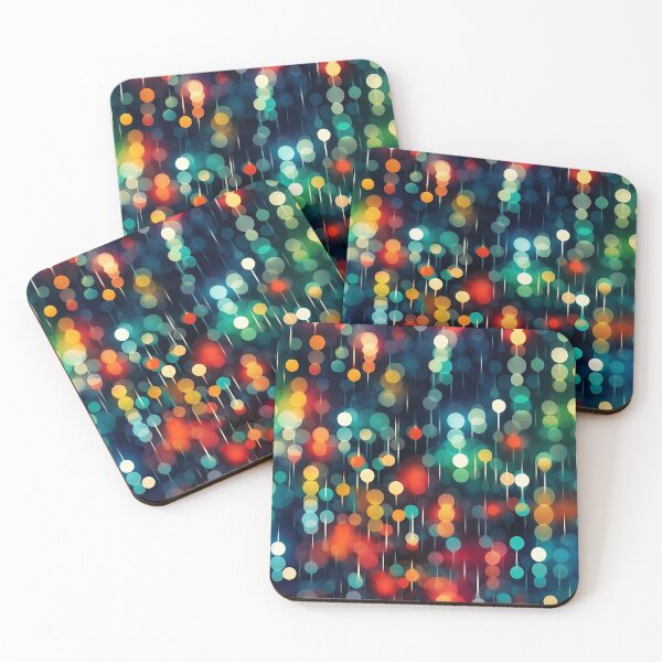 Item preview, City lights bokeh pattern designed and sold by enipra.