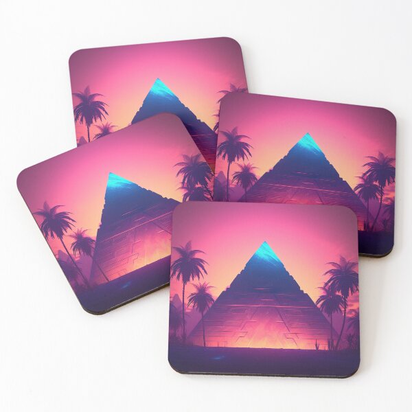 Item preview, Majestic Sands: Synthwave Pyramid Escape designed and sold by Mullet Monkey.