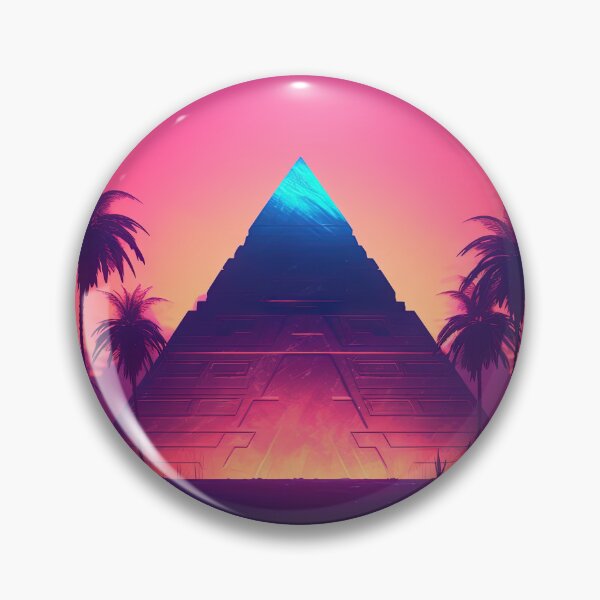 Item preview, Majestic Sands: Synthwave Pyramid Escape designed and sold by Mullet Monkey.