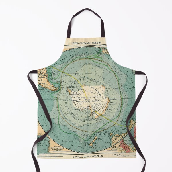 Item preview, Vintage Antarctica Map (1912) designed and sold by BravuraMedia.