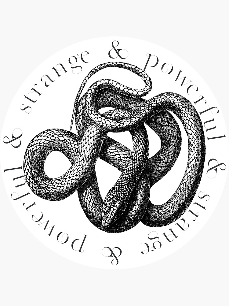 Thumbnail 3 of 3, Sticker, strange & powerful designed and sold by WildRootsArt.